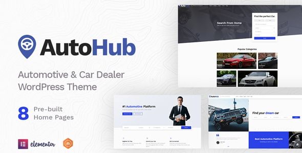 Autohub – Automotive Car Dealer Theme 1 Autohub Automotive Car Dealer WordPress Theme