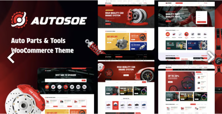 Autosoe - Auto Parts WooCommerce WordPress Theme 1 Autosoe Auto Parts & Tools WooCommerce Theme