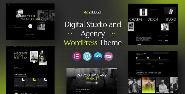 Auxa - Digital Studio and Agency WordPress Theme 1 Auxa - Digital Studio and Agency WordPress Theme