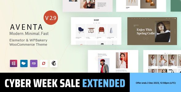 Aventa - Minimal WooCommerce theme 1 Aventa WordPress theme
