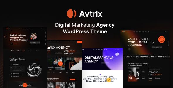 Avtrix - Digital Marketing Agency WordPress Theme 1 Avtrix Digital Marketing Agency WordPress Theme