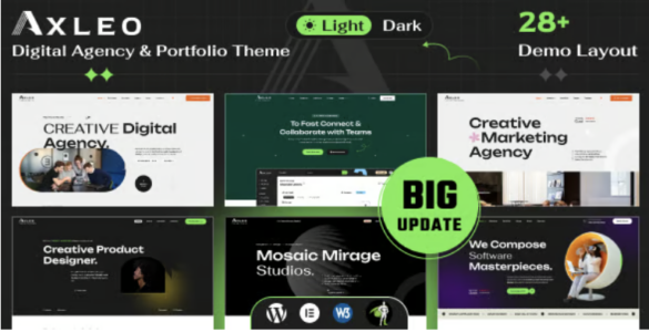 Axleo Digital Agency Portfolio WordPress Theme