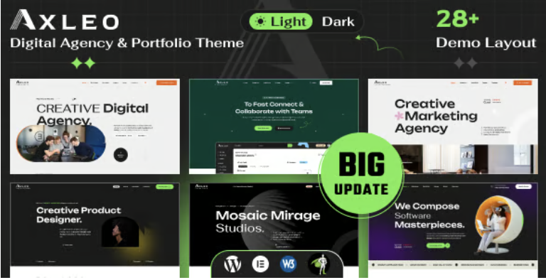 Axleo - Digital Agency WordPress Theme 1 Axleo Digital Agency Portfolio WordPress Theme