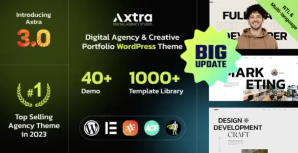 Axtra Pro – Digital Agency Creative Portfolio Theme