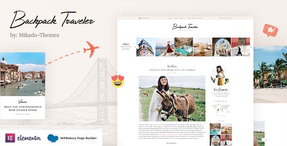 Backpack Traveler – Modern Travel Blog 1 Backpack Traveler WordPress Theme