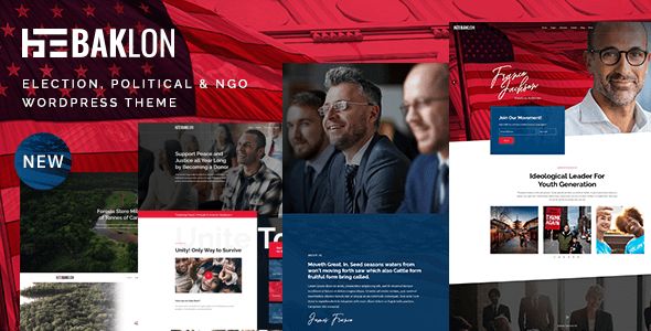 Baklon – Election Political WordPress Theme 1 Baklon Election Political WordPress Theme