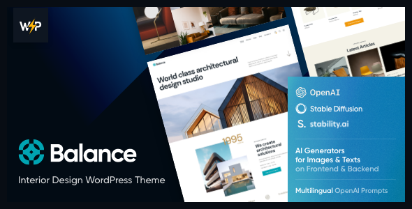 Balance - Interior Design WordPress Theme 1 Balance Interior Design WordPress Theme