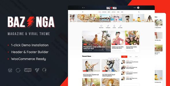 Bazinga - Magazine & Viral Blog WordPress Theme 1 Bazinga - Magazine & Viral Blog WordPress Theme