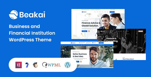 Beakai - Multipurpose Business WordPress Theme 1 Beakai Business and Financial Institution WordPress Theme