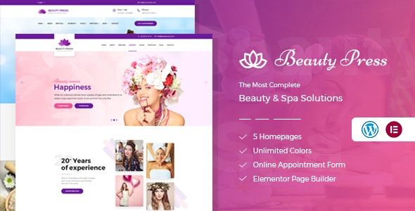 Beauty Salon Spa WordPress Theme 1 Beauty Salon Spa WordPress Theme