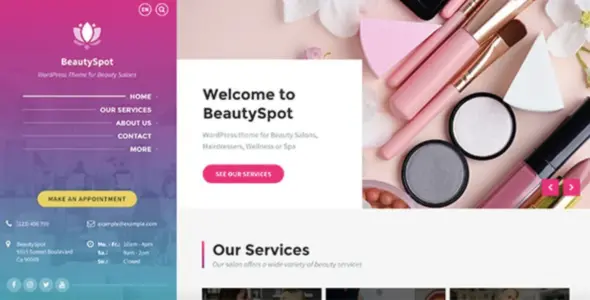 Beauty Spot Pro – Beauty Salon WordPress Theme