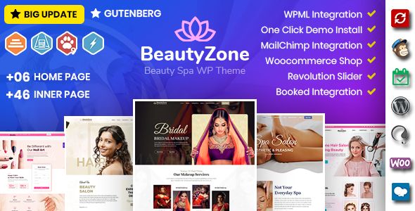 BeautyZone: Beauty Spa Salon WordPress Theme 1 Beauty Zone: Beauty Spa Salon WordPress Theme