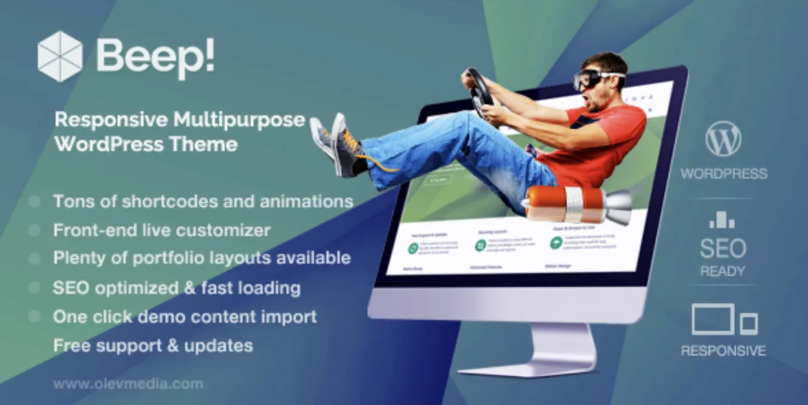 Beep! Pro – Responsive Multi-Purpose WordPress Theme 1 Beep! Pro Responsive Multi-Purpose WordPress Theme