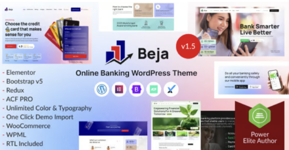 Beja - Banking Finance & Fintech WordPress Theme