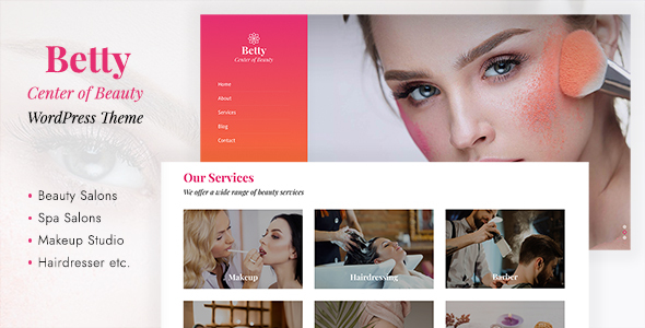 Betty - Beauty Salon WordPress Theme 1 Betty - Beauty Salon WordPress Theme