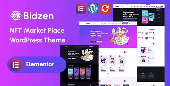 Bidzen – NFT Marketplace WordPress Theme 1 Bidzen NFT Marketplace WordPress Theme