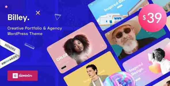 Billey - Creative Portfolio & Agency Elementor WordPress Theme 1 Billey Creative Portfolio & Agency WordPress Theme