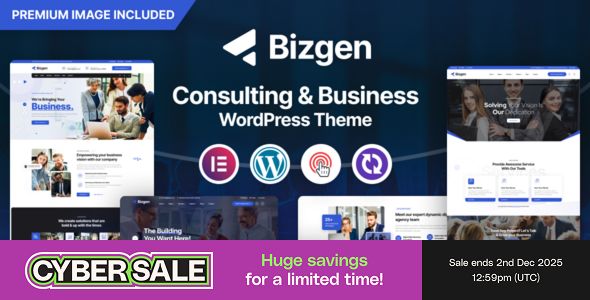 Bizgen - Business Consulting WordPress Theme + RTL 1 Bizgen Business Consulting WordPress Theme