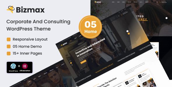 Bizmax - Corporate And Consulting Business WordPress Theme 1 Bizmax Corporate And Consulting WordPress Theme