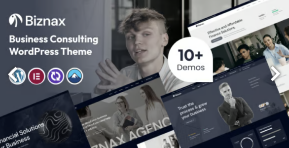 Biznax Business Consulting WordPress Theme