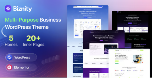 Biznity Multi-Purpose Business WordPress Theme