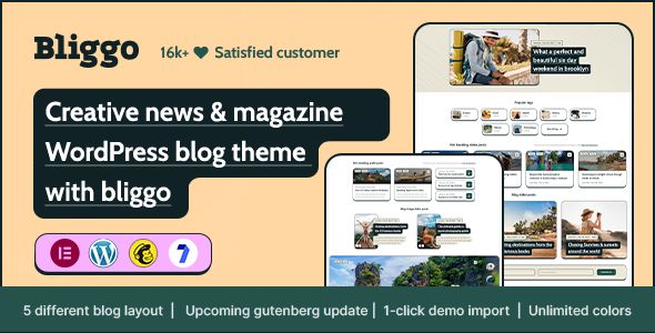 Bliggo – News Magazine WordPress Blog Theme 1 Bliggo News Magazine WordPress Blog Theme