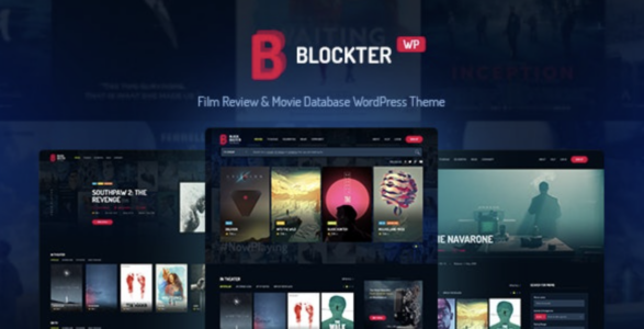 Blockter Movie database WordPress Theme