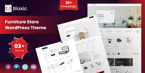 Bloxic - Furniture Store WooCommerce Theme 1 Bloxic Furniture Store WordPress Theme