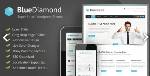 Blue Diamond Pro WordPress Theme