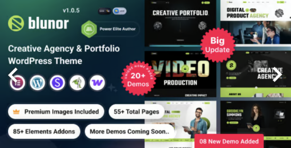 Blunor – Creative Agency WordPress Theme