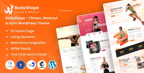 BodyShape – Fitness, Workout Gym WordPress Theme 1 Body Shape – Fitness, Workout Gym WordPress Theme