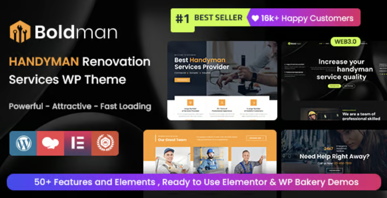 Boldman - Handyman Renovation Services WordPress Theme + RTL 1 Boldman Handyman Renovation Services WordPress Theme