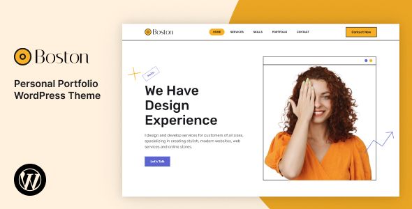 Boston – Personal Portfolio WordPress Theme 1 Boston Personal Portfolio WordPress Theme