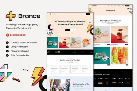 Brance – Branding Advertising Agency Elementor Template Kit