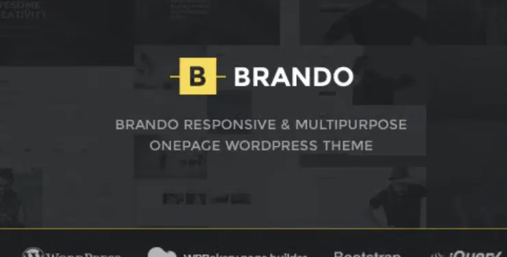 Brando Pro – Responsive and Multipurpose OnePage WordPress Theme 1 Brando Pro WordPress Theme