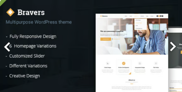 Bravers Responsive Multiple Purpose WordPress Theme