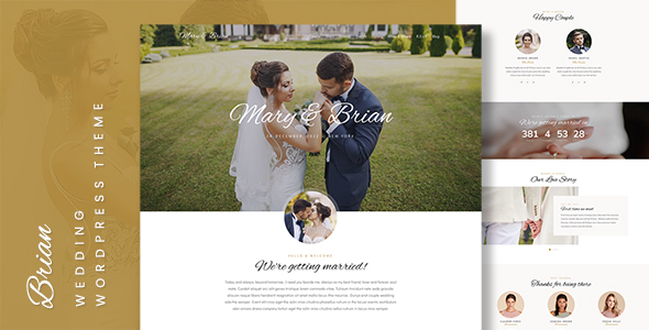 Brian - Wedding WordPress Theme 1 Brian - Wedding WordPress Theme