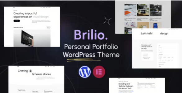 Brilio - Personal Portfolio WordPress Theme