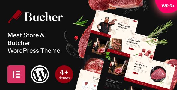 Bucher – Meat Store Butcher WordPress Theme 1 Bucher Meat Store Butcher WordPress Theme