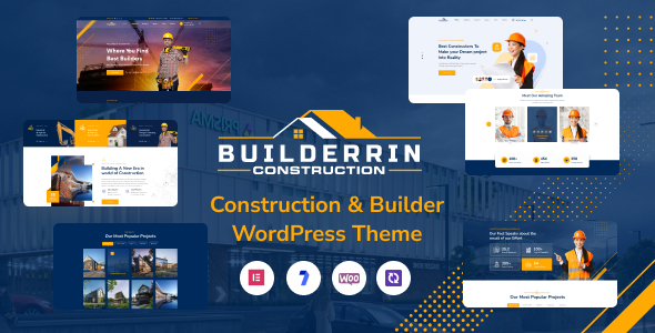 Builderrin - Construction Building WordPress Theme 1 Builderrin Construction WordPress Theme
