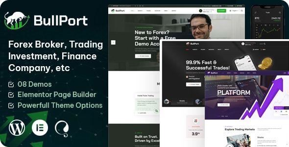 BullPort – Forex Broker Trading WordPress Theme 1 Bull Port Forex Broker Trading WordPress Theme