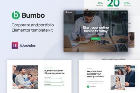 Bumbo Business & Startup Portfolio WordPress Template Kit