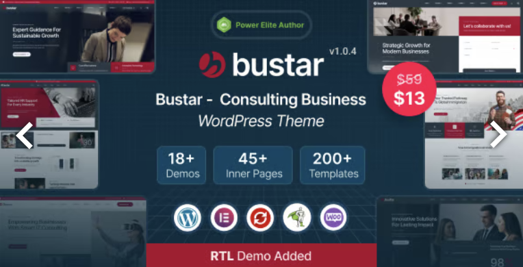 Bustar – Business Consulting WordPress Theme 1 Bustar – Business Consulting WordPress Theme