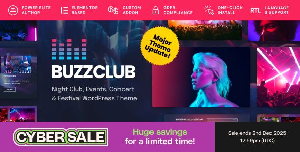 Buzz Club - Night Club DJ & Music Festival Event WordPress Theme 1 Buzz Club Night Club DJ & Music Festival WordPress Theme