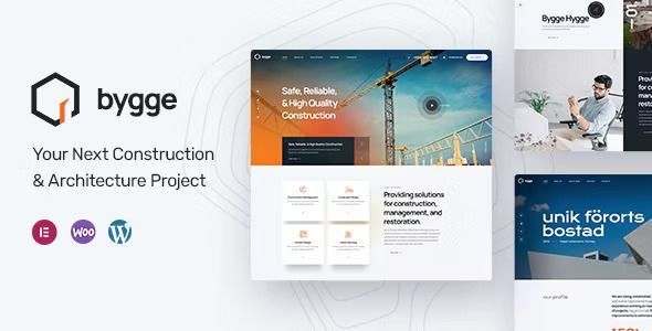 Bygge – Construction Theme 1 Bygge – Construction Theme WordPress Theme