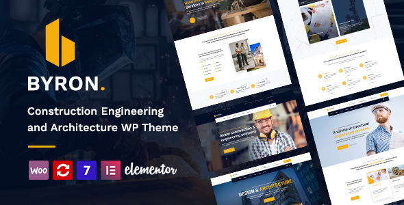 Byron | Construction and Engineering WordPress Theme 1 Byron Construction and Engineering WordPress Theme