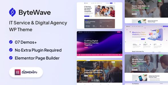 Bytewave – IT Services Digital Agency WordPress Theme 1 Bytewave IT Services Digital Agency WordPress Theme