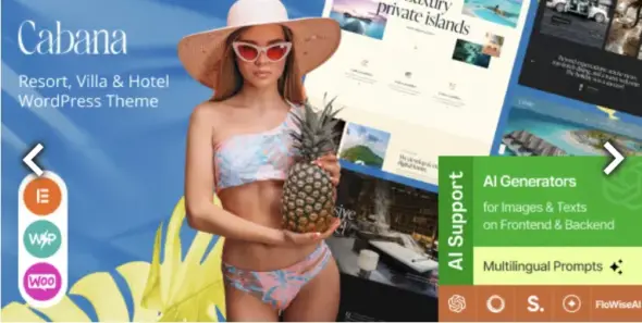 Cabana Pro Resort Villa & Hotel WordPress Theme