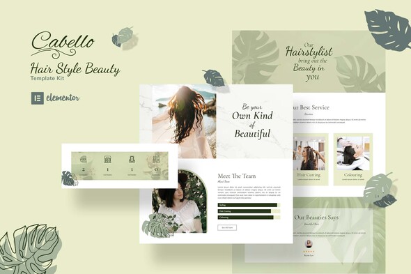 Cabello Professional Stylist Elementor Template Kit