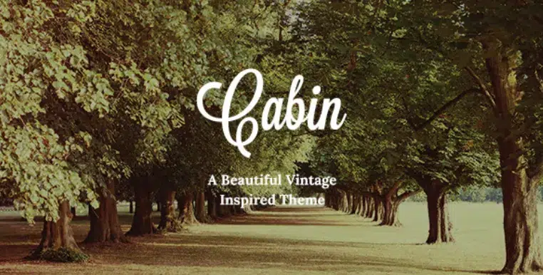 Cabin Pro – Beautiful Vintage WordPress Theme 1 Cabin Pro – Beautiful Vintage WordPress Theme